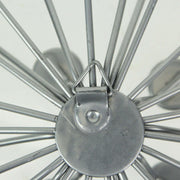 Set of 6 Silver Starburst Metal Wall Art - Modern Home Decor with Radiant Crystal Accents and Timeless Elegance - 10 Inches