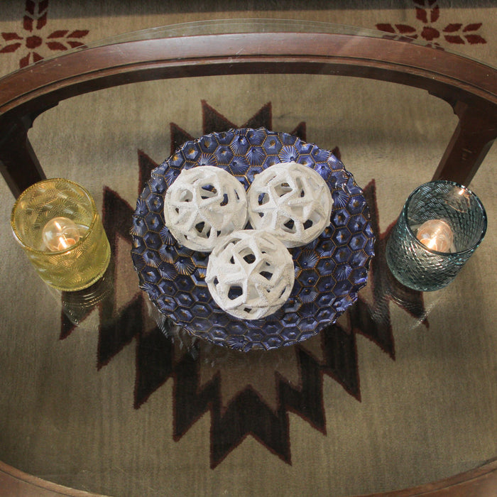 White - Image 6 - Set of 3 Weathered White Resin Decorative Starfish Orbs - 4 Inches in Diameter - Perfect for Beach-Themed