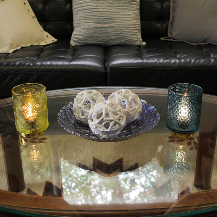 White - Image 4 - Set of 3 Weathered White Resin Decorative Starfish Orbs - 4 Inches in Diameter - Perfect for Beach-Themed
