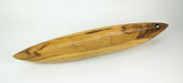 Exquisite Hand-Carved Teak Wood Dough Bowl - 31 Inches Long - Primitive Country Style - Boho Charm for Your Kitchen or Dining