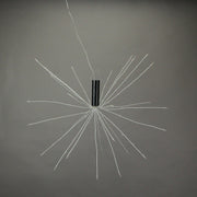 Red, White and Blue LED Starburst Decorative Light with Garden Stake, Ideal for Indoor and Outdoor Decor, 16-Inch Diameter
