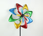 63 Inch Multicolor Metal Kinetic Wind Spinner Pinwheel Garden Art Decoration Image 2