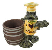 `I Love Vino` Chef Toad Wine Cooler and Corkscrew Holder Image 1