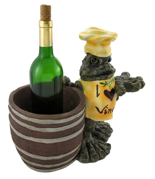 `I Love Vino` Chef Toad Wine Cooler and Corkscrew Holder Image 2