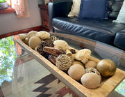 Bag of Metallic Gold, Natural White, and Light Brown Dried Botanical Decorative Balls and Filler for Stunning Home