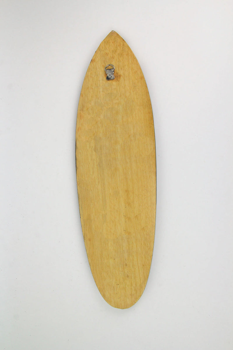 Set of 2 Wood Surfboard Wall Sculptures, 20 Inch Tiki Lizard & Turtle Image 3