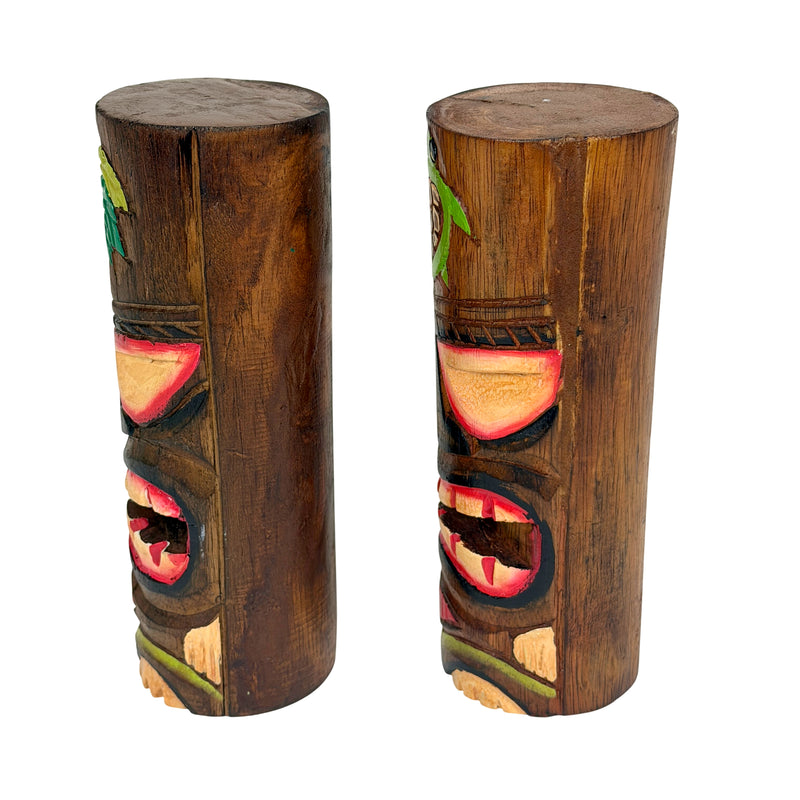 Things2Die4 Set of 2 Tiki Totem Pole Statues, 8 Inch Tall Image 8
