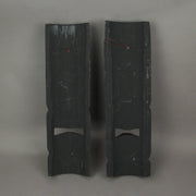 Set of 2 Tiki Wall Masks, 20 Inch Hand-Carved Wood Sun and Flower Image 3