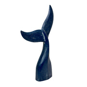 Things2Die4 Whale Tail Sculpture, 25 Inch Blue Wood Nautical Decor Image 2