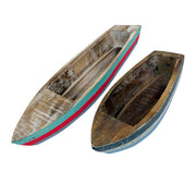 Things2Die4 Set of 2 Boat Trays, 19.75 Inch Distressed Wood Nautical Decor Image 8