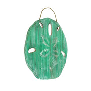 Things2Die4 Sand Dollar Wall Sculpture, Aqua Wood, 15.5 Inch Wide Image 2