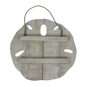 Things2Die4 Sand Dollar Wall Sculpture, Aqua Wood, 15.5 Inch Wide Image 3