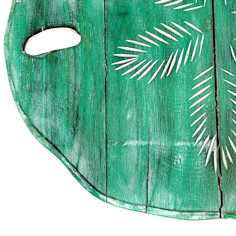 Things2Die4 Sand Dollar Wall Sculpture, Aqua Wood, 15.5 Inch Wide Image 8