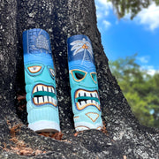 Blue - Image 6 - Set of 2 Tiki Mask Wall Sculptures, 20 Inch Blue Green Ocean