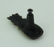 Set of 12 Antique Brass Finish Cast Iron Pineapple Drawer Pulls - Easy Installation - 2.25 Inches High Vintage Tropical