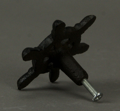Set of 12 Ship Wheel Drawer Pulls, 2.75 Inch Brown Cast Iron Image 2