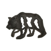 Cast Iron Bear Wall Mounted Sculpture Cabin Home Art Hanging Plaque Lodge Decor Image 3