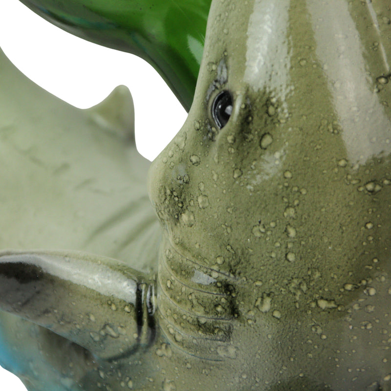 Gray - Image 3 - Whimsical Shark Wine Bottle Holder, Resin Ocean Décor, 8 Inches – Perfect for Coastal Home, Bar, or Kitchen;