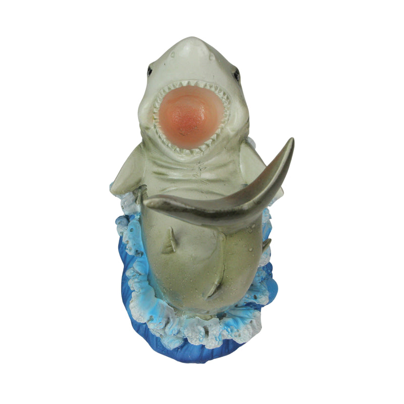 Gray - Image 9 - Whimsical Shark Wine Bottle Holder, Resin Ocean Décor, 8 Inches – Perfect for Coastal Home, Bar, or Kitchen;