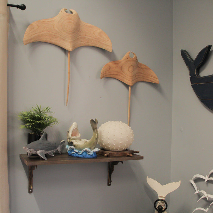 Gray - Image 6 - Whimsical Shark Wine Bottle Holder, Resin Ocean Décor, 8 Inches – Perfect for Coastal Home, Bar, or Kitchen;