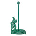 Green - Image 2 - Sea Turtle Cast Iron Paper Towel Holder – Stunning 13” Tall Coastal Kitchen Dispenser with Artistic Design