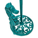 Turquoise - Image 3 - Seahorse Cast Iron Paper Towel Holder - Elegant 13” Tall Marine-Themed Dispenser - Nautical Style Decor