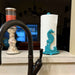 Turquoise - Image 5 - Seahorse Cast Iron Paper Towel Holder - Elegant 13” Tall Marine-Themed Dispenser - Nautical Style Decor