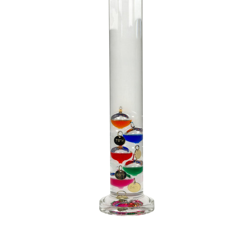 Galileo Thermometer 22 Inch with 11 Colored Floating Bubbles Image 2