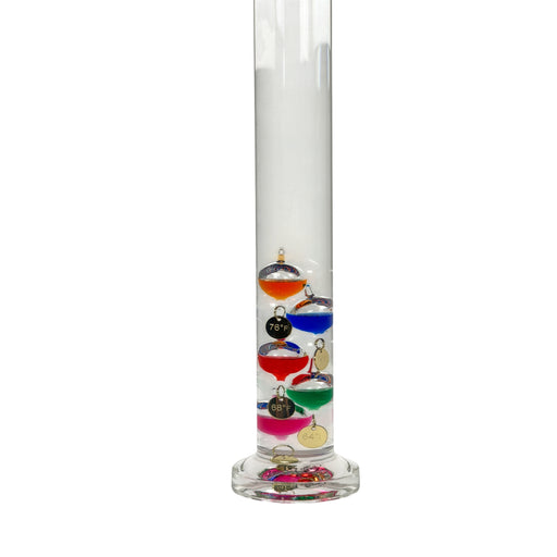 Galileo Thermometer 22 Inch with 11 Colored Floating Bubbles Image 2