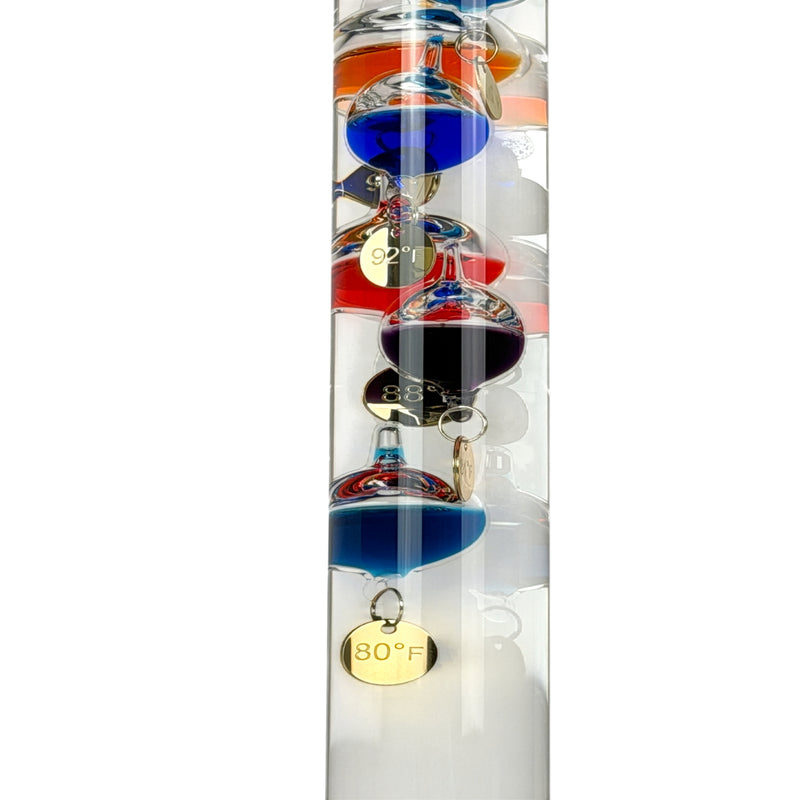Galileo Thermometer 22 Inch with 11 Colored Floating Bubbles Image 9