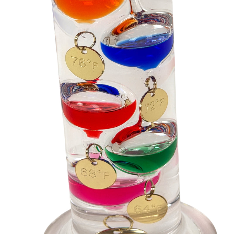 Galileo Thermometer 22 Inch with 11 Colored Floating Bubbles Image 10