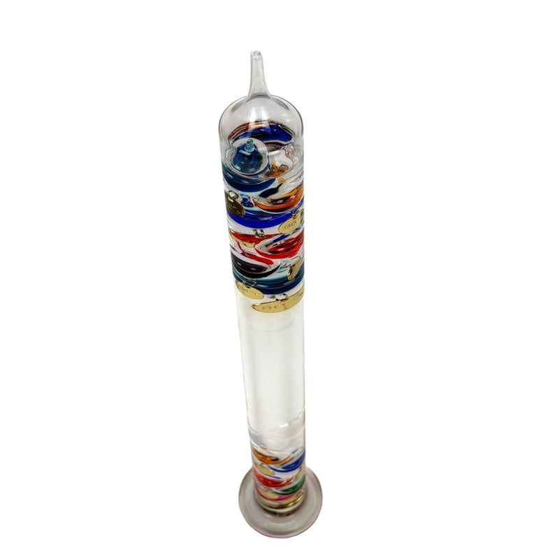 Galileo Thermometer 22 Inch with 11 Colored Floating Bubbles Image 3
