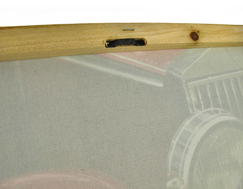 Pair of Classic Cars Printed Canvas Wall Hangings Image 3