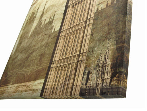 London Houses of Parliament and Big Ben Printed Canvas Wall Hanging Image 2