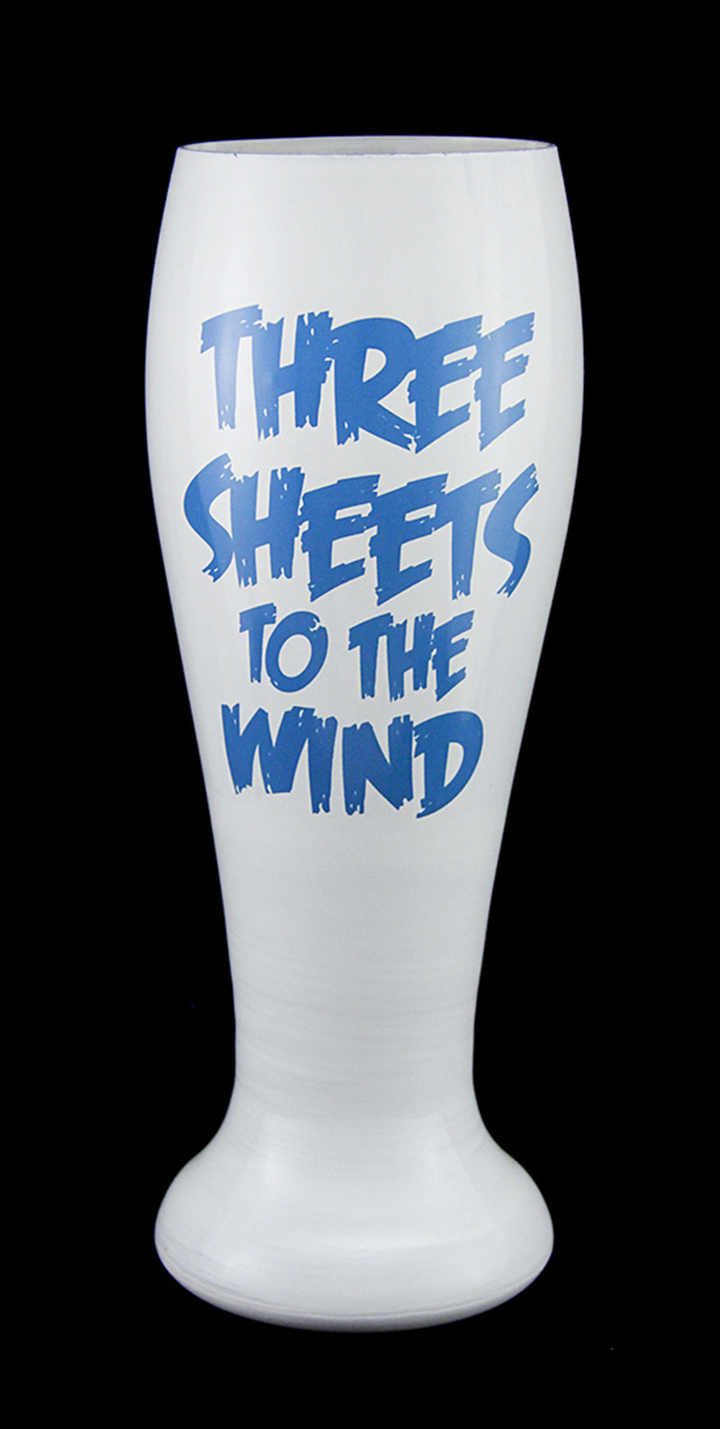 Three Sheets Hand Painted Ghost Pilsner Glass Image 3