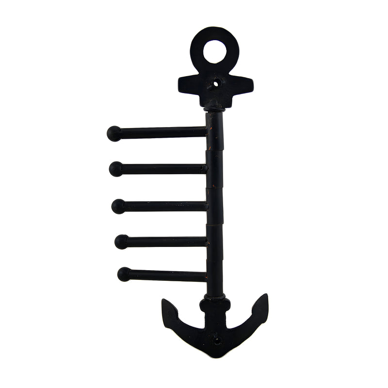 Cast Iron Nautical Anchor Pivoting Wall Hook Image 3