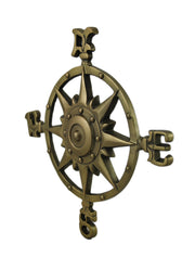 Antique Brass Finish Nautical Compass Rose Indoor/Outdoor Wall Hanging Image 2