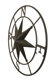 Green - Image 2 - Distressed Finish 26 Inch Diameter Compass Rose Nautical Wall Hanging