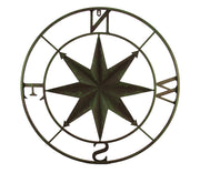 Green - Image 3 - Distressed Finish 26 Inch Diameter Compass Rose Nautical Wall Hanging