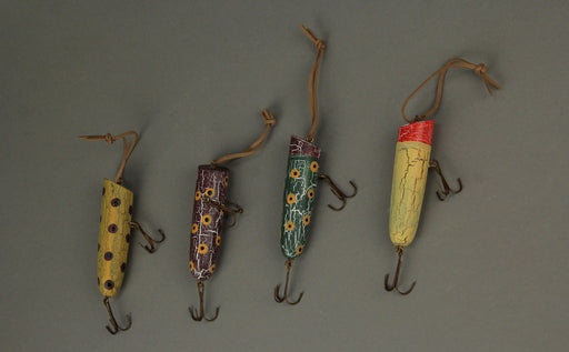 Decorative Wooden Fishing Lure Vintage Hanging Ornaments Set of 4 Image 2