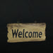 Reversible Wooden Welcome and Go Away Sign for Front Door - Outdoor Decor with Distressed Wood Finish - 11.5 Inches Long -