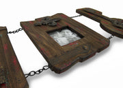 3 Panel Shabby Chic Recycled Wood Wall Photo Frame Image 3