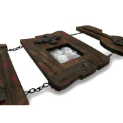 3 Panel Shabby Chic Recycled Wood Wall Photo Frame Image 3