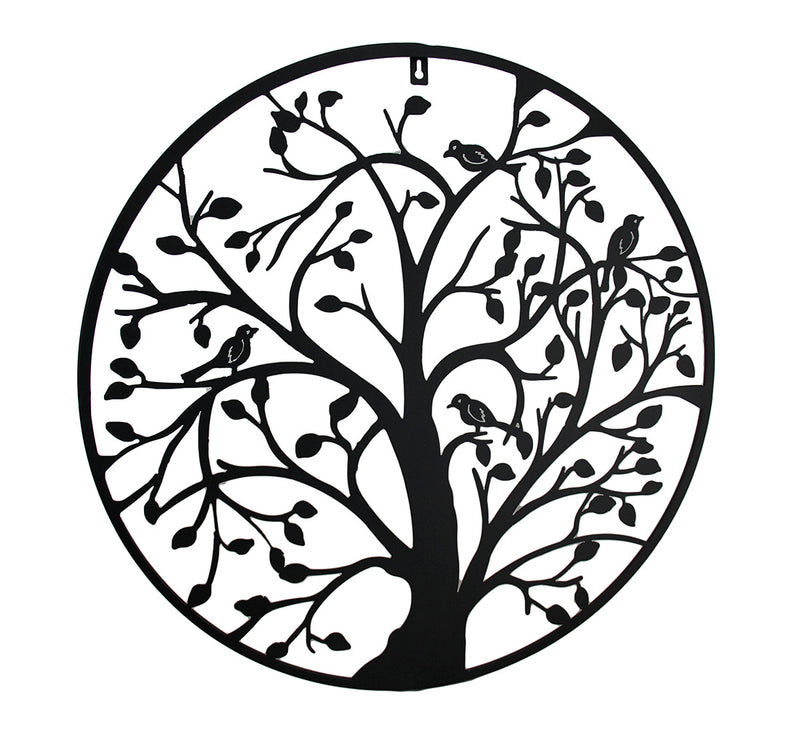 Birds In A Tree Decorative Metal Wall Hanging 24 in. Image 1