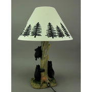 Black Bear Table Lamp, 20.5 Inch Pine Tree with Nightlight Base Image 3