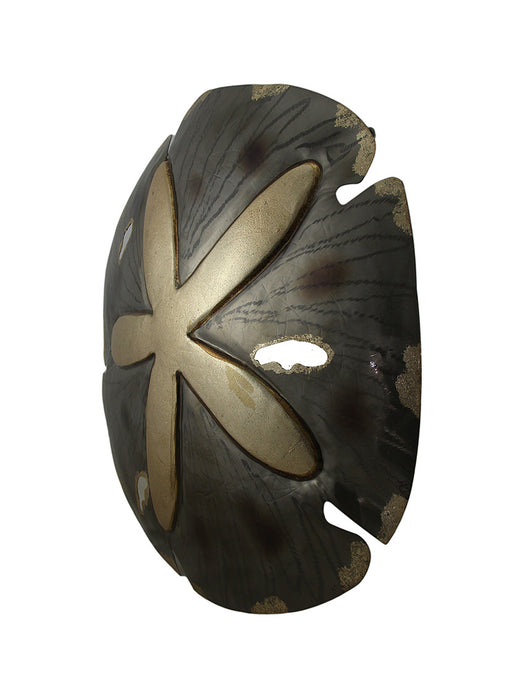 Sparkling Glossy Metal Sand Dollar Wall Sculpture 18 Inch Image 2
