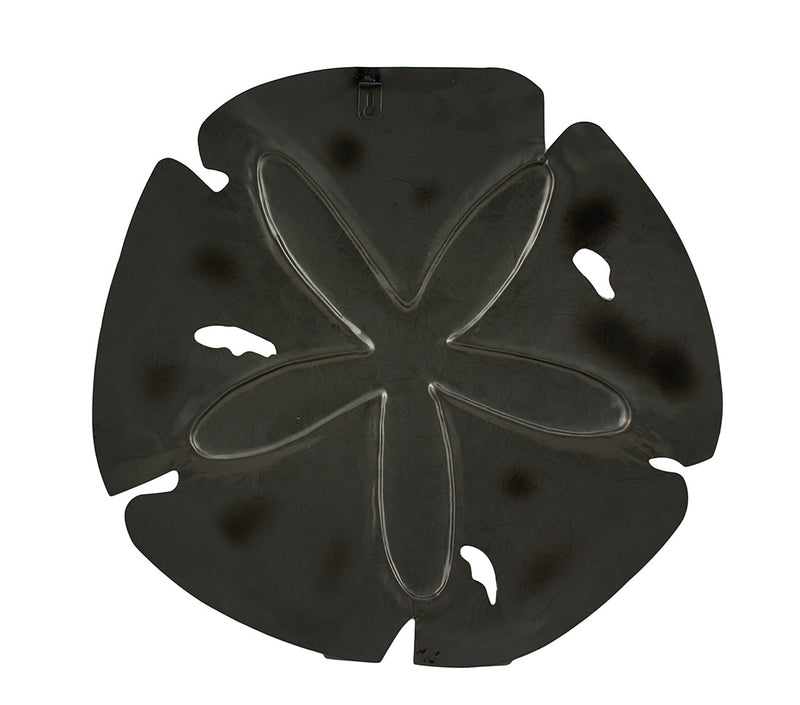 Sparkling Glossy Metal Sand Dollar Wall Sculpture 18 Inch Image 3