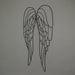 Black - Image 2 - Metal Wire Art Angel WIngs Wall Décor Sculpture 25 inch