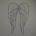 Black - Image 3 - Metal Wire Art Angel WIngs Wall Décor Sculpture 25 inch