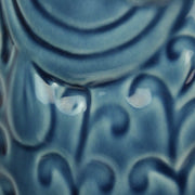 Blue - Image 3 - Zeckos Ceramic Decorative Vases Set of 2, Coastal Fish Design with Glossy Blue Finish, 6.75 X 7 X 2.75 in